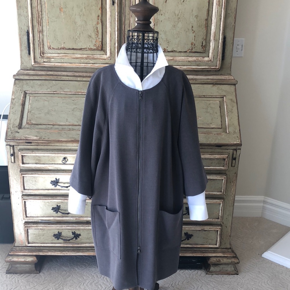 NWT Rachel Roy Dark Gray Car Coat Size XL.